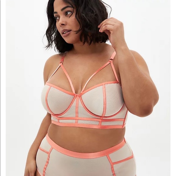 torrid Other - Torrid Coral Mesh Bralette 1 XL NWT